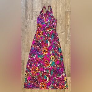 Lilly Pulitzer Vibrant Floral Maxi Dress